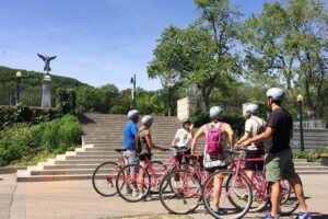 Non Touristy Pink Bike Tour by Spade & Palacio - Where you start in Montreal: meeting point and vibe